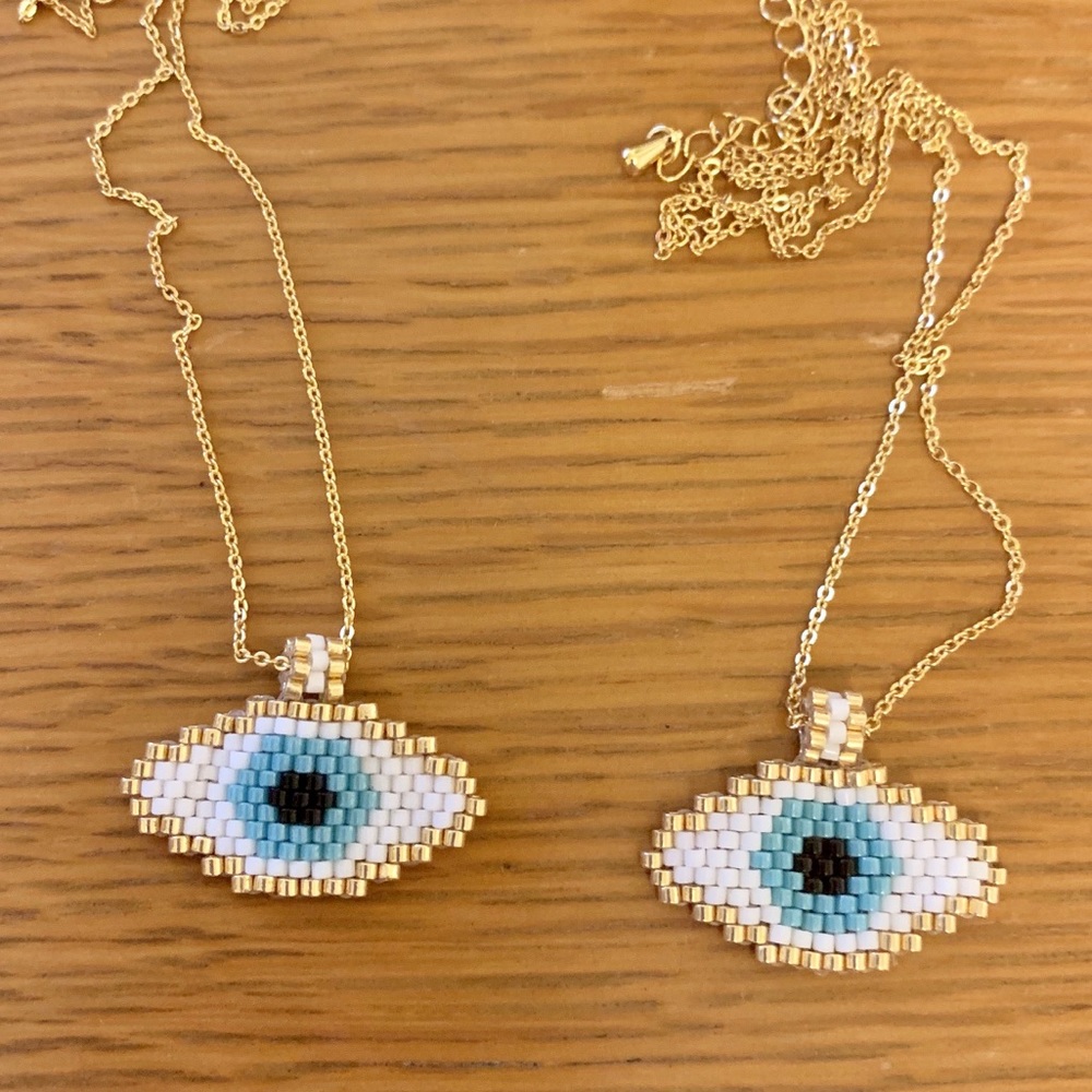 Beaded Evil Eye Necklace! - Picture 5 of 5
